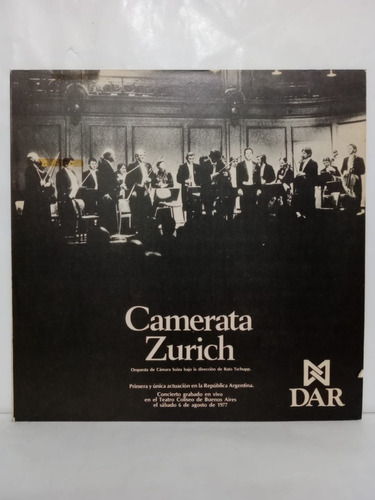 Camerata Zurich- En Vivo En El Teatro Coliseo- Lp, Argentina