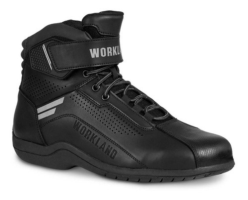 Bota Mujer Motociclista Biker Botin Dama Wkl 80017 Negro