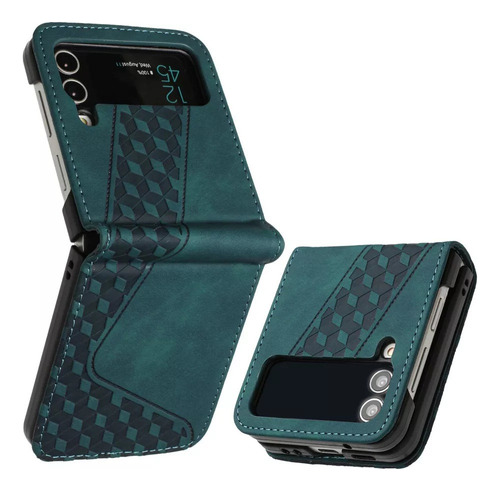 Funda De Piel De Lujo For Samsung Z Flip 4 3 5g Cover Funda