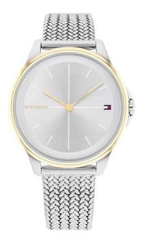 Reloj Tommy Hilfiger Mujer 1782357 Delphine Color de la malla Plateado Color del bisel Dorado Color del fondo Plateado-Dorado