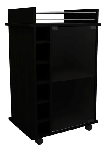 Mueble Bar Dukat, Wengue Y Negro