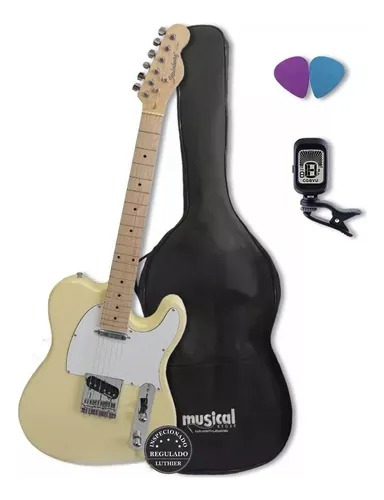 Guitarra Telecaster Tele Strinberg Tc 120s Branca Kit Capa 