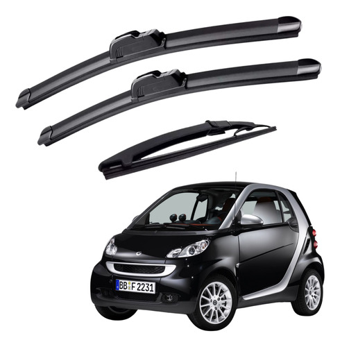 Juego De 3 Limpiaparabrisas Reluvsa Smart Fortwo 2013