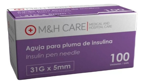 Aguja Para Pluma De Insulina 5mm