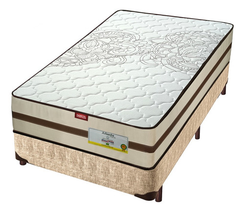  Sommier 1 Plaza Y 1/2 Resortes Pocket 65 Cms Gntia 15 Años