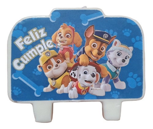 Vela Paw Patrol Personajes Para Cotillón Cumpleaños Fiestas