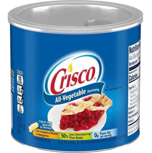 Crisco Manteca Vegetal Original Mini 453grs.