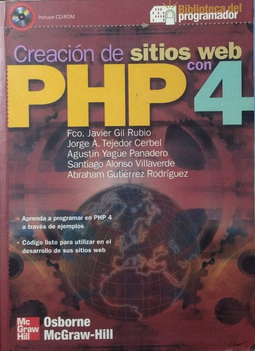 Creacion De Sitios Web Con Php 4 Fco. Javier Gil