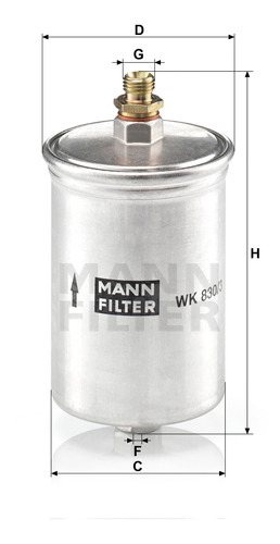 Filtro De Combustible Mann-filter Wk 830/3