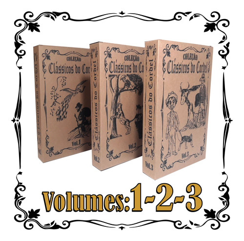 Coleção Clássicos Do Cordel Volumes 1, 2 E 3. (30 Folhetos)