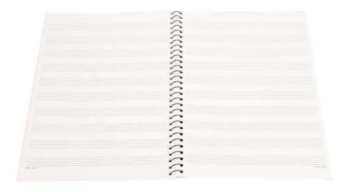 Cuaderno De Notas Musicales (50 Páginas, Piano Negro)