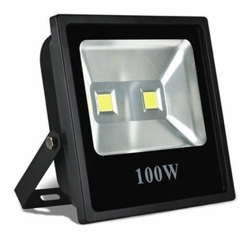 Foco Reflector Led Slim 100w Para Exterior Luz Fría