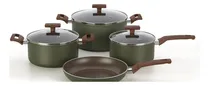 Comprar Jogo De Panelas Multiflon Antiaderente Eté 4 Pç Verde Oliva Cor Verde-oliva