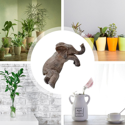 Elephant Flower Planter Figurine Elegant Figurine Plant Pot