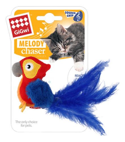 Gigwi® Juguete Melody Chaser Loro Con Sonido Al Tacto