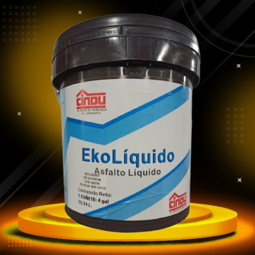 Asfalto Liquido Cuñete De 4 Galones Ekoliquido Cindu