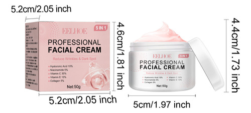 Crema Facial Profesional 5 En 1 Antienvejecimiento Wrink 501