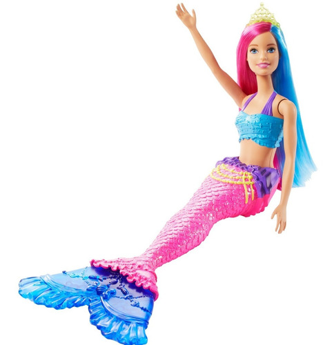 Barbie Sirena Dreamtopia Cabello Rosa Y Azul