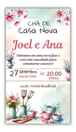Convite Digital Chá De Casa Nova Variação 3
