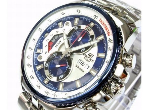 Reloj Casio Edifice Ef 558d Azul Red-bull 100% Original
