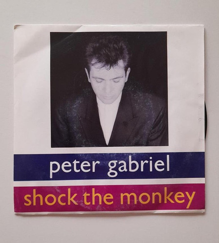 Peter Gabriel Shock The Monkey 7  Vinilo Españ 90 Mx