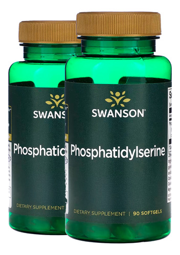 Fosfatidilserina 100mg Swanson 90 Softgels 2un Sabor Sem Sabor