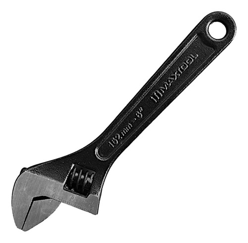 Llave Ajustable Pavonada Tipo Perico 6 Pulgadas Maxtool Color Negro