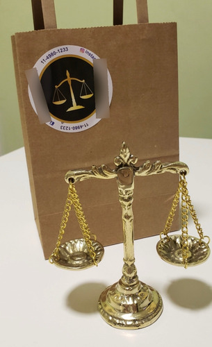 Balanza De La Justicia Pulida Hecho En Bronce