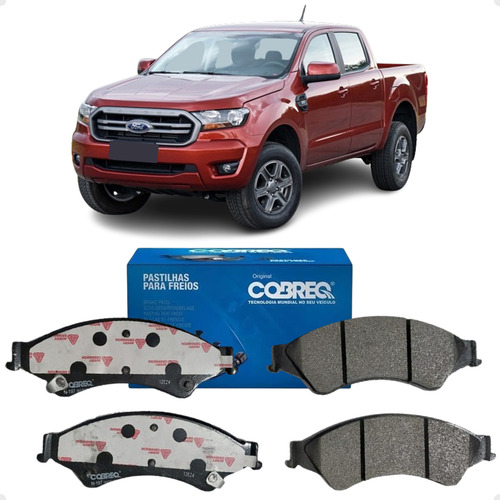 Kit 4 Pastilhas Freio Dianteira Ranger Original 2014 2015 16