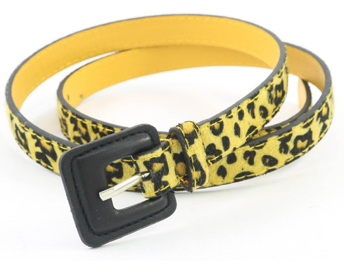 Cinto Atigrado Animal Print Hebilla Importados Exclusivos