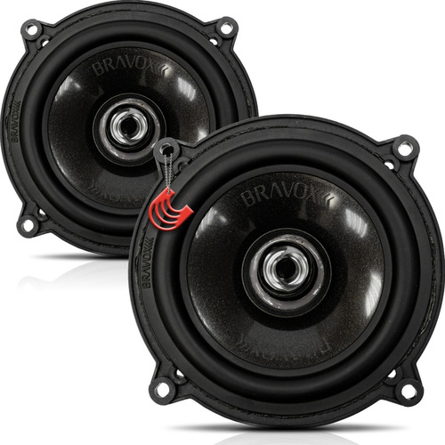 Par Alto-falante Coaxial Bravox 5 Polegadas Cx50bk 120w Rms