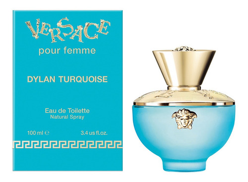 Imagen 2 de 2 de Versace Dylan Turquoise EDT 100 ml para mujer