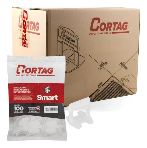 Espaçador Nivelador Smart 1,5mm Cortag C/ 500 Peças