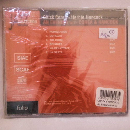 Chick Corea And Herbie Hancock An Evening With Cd Nuevo