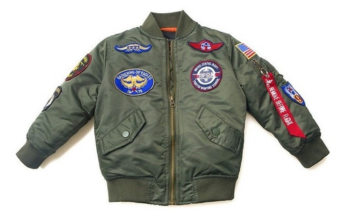 Top Gun Chamarra Bomber Engrosada Para Otoño E Invierno