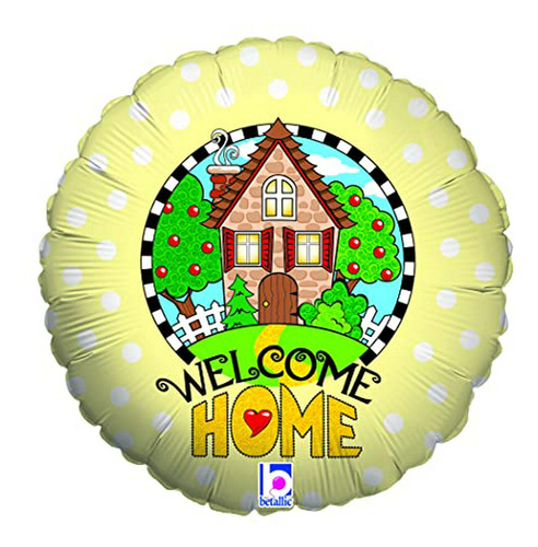 Globo De Aluminio Betallic Welcome Home House, 18  , Multico