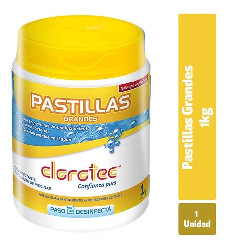 Imagen 1 de 7 de Pastillas 200 Grs X 1 Kg Clorotec