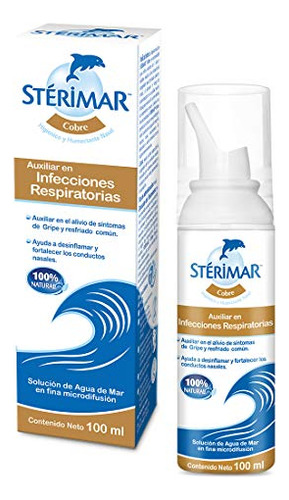 Sterimar Cobre Agua De Mar Para Infecciones Respiratorias 10