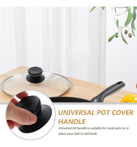 1 Juego De Tapa Universal Con Mango De Plástico Para Tapa De
