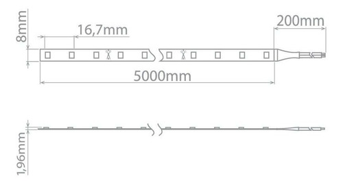 Imagem 3 de 4 de Fita Led Profissional 6w 2700k Ip65 Branco Quente Sth6805/27