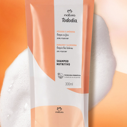Refil Shampoo Nutritivo Tododia Pêssego E Amêndoa
