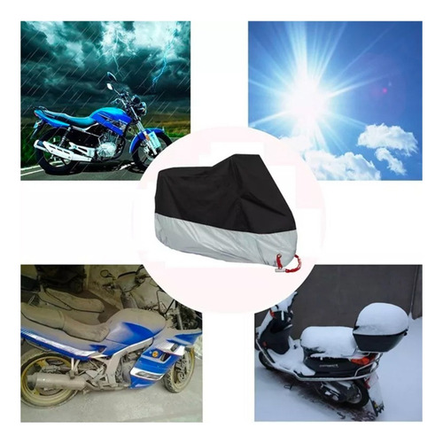 Funda Cubre Motocicleta Carpa Impermeable 245x105x125cm