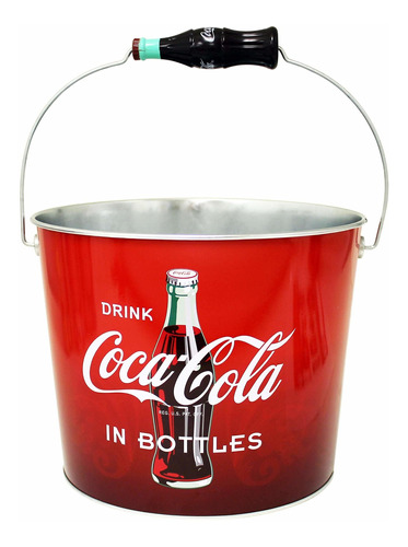 Coca Cola Gran Cubo De Bebidas Galvanizado