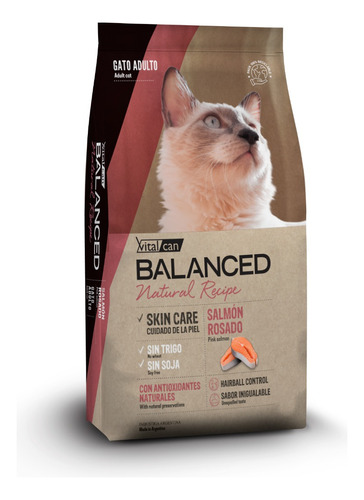 Vital Can Balanced Gato Natural Recipe Salmon X 7,5kg