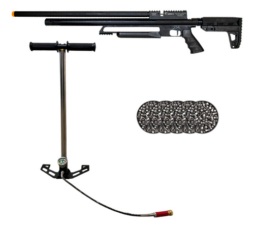 Carabina Pressão Pcp Tactical 5.5 Quickshot+ Bomba+5 Chumbos