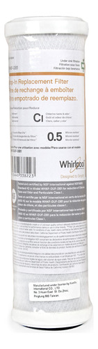 Filtro Carbon Block Whkf-db1 Para Agua Potable - 0.5 Microne