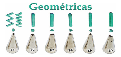 Boquilla Metálica Parpen Chicas Para Figuras Geométricas