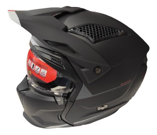 Casco Modular Mt Helmets Streetfighter Negro(xxl)-motor Dos