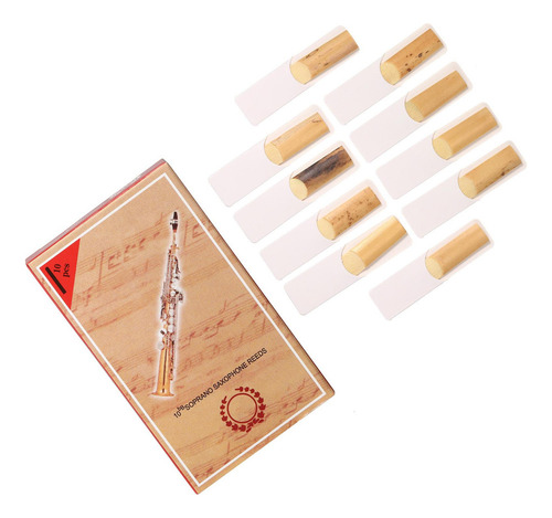 10 Palhetas De Reposição Para Saxofone Soprano, Ponta