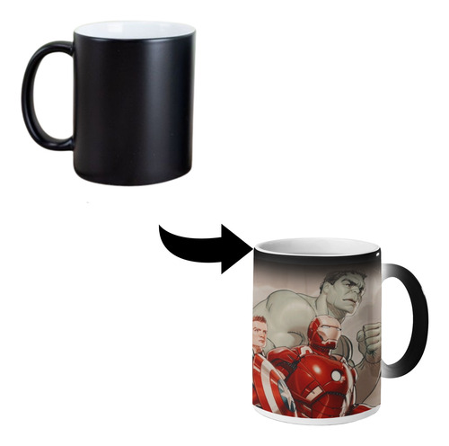 Taza Mágica Avengers Marvel Termosensible 320 Ml Avengers